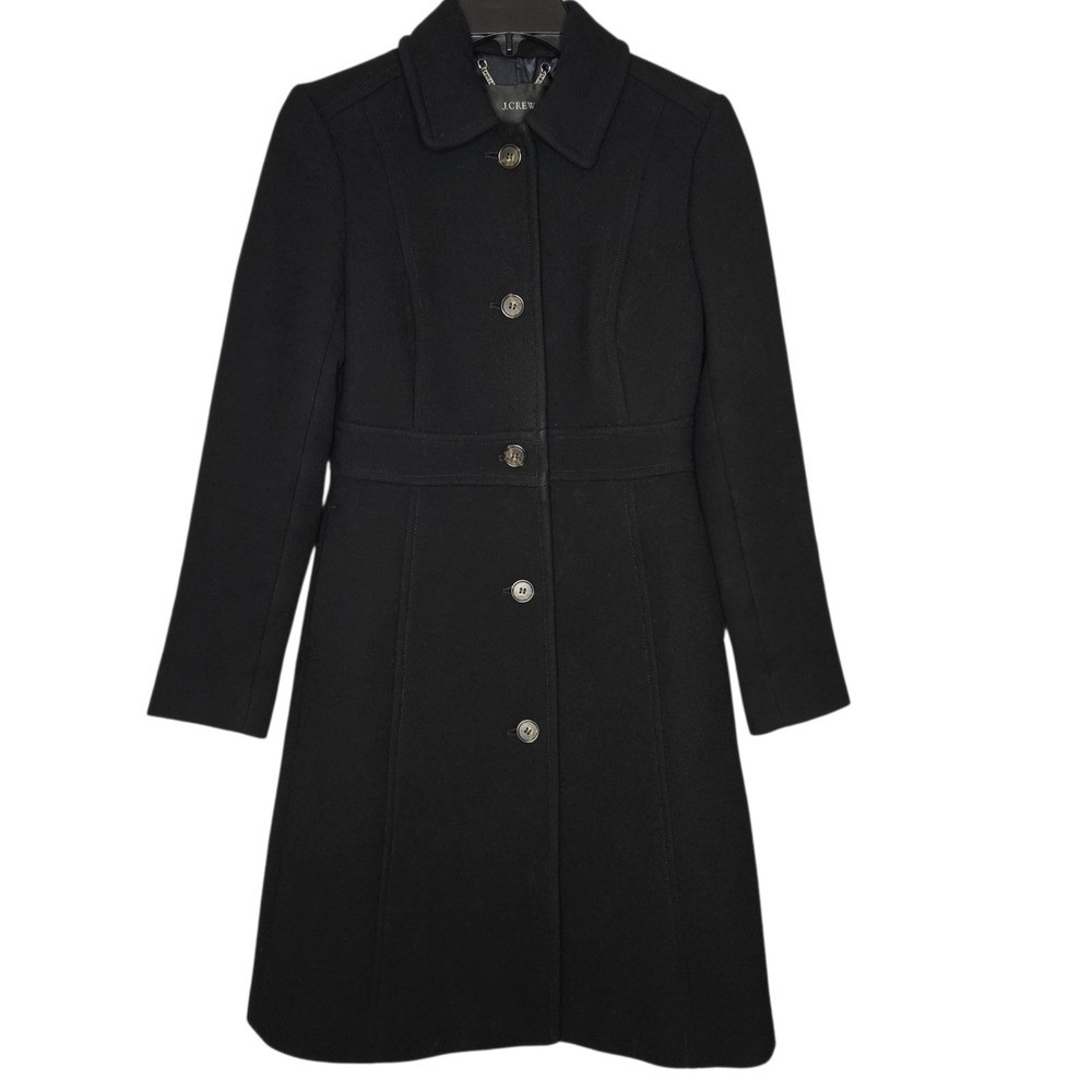 J. Crew Lady day Coat Italian double cloth wool Thinsulate Womens 00 Luxury Chic